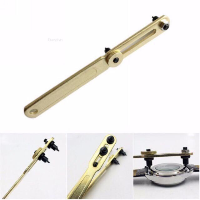 Dụng cụ tháo nắp lưng đồng hồ, dụng cụ mở đáy đồng hồ, xoáy đáy đồng hồ chuyên dụng thép không gỉ