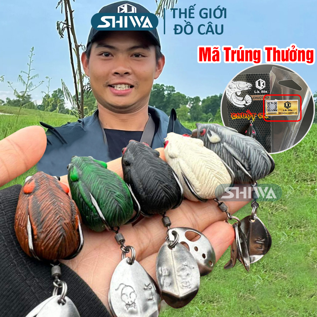  Mồi Câu Lure Chuột LK Action Nổi Bản Mập 8G - Mồi Câu Lure Nhái Hơi Chuyên Câu Cá Lóc Mồi Câu Giả Mồi Câu Cá PHỤ KIỆN ĐỒ CÂU SHIWA 