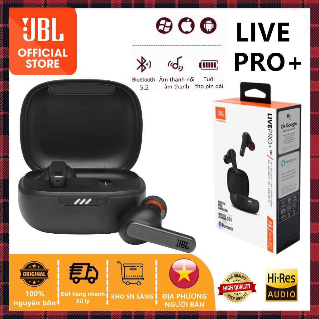 Tai nghe bluetooth không dây JBL Live Pro + 5.0 Tai nghe chống ồn Tai nghe Android IOS