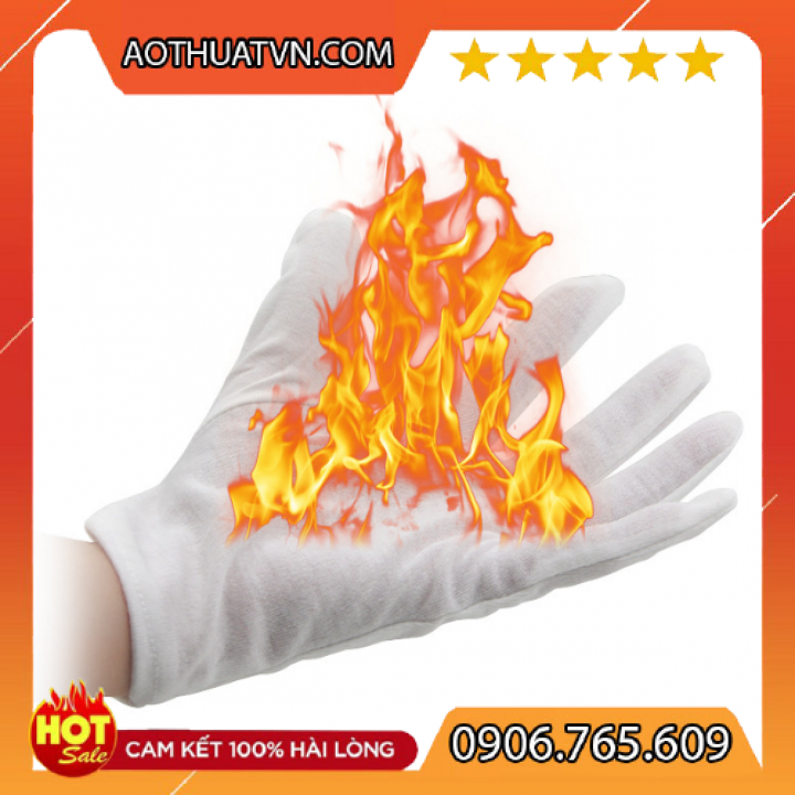 [Miễn phí vận chuyển] Ảo thuật găng tay lửa (bộ 4 cái) mẫu mới găng tay chống cháy co giãn 4 chiều (kèm hướng dẫn)