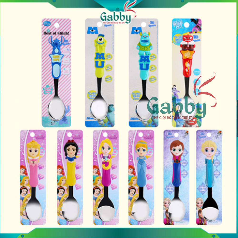 Muỗng tập ăn cho bé disney 3d - gabby store