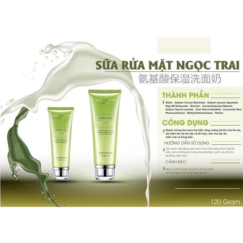 Sữa Rửa Mặt Ngọc Trai Dimanlaier