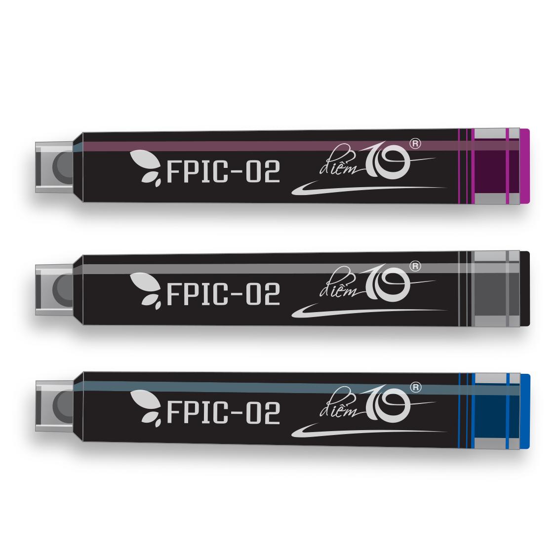 Bộ 20 ống đựng mực thiên long fpic-02