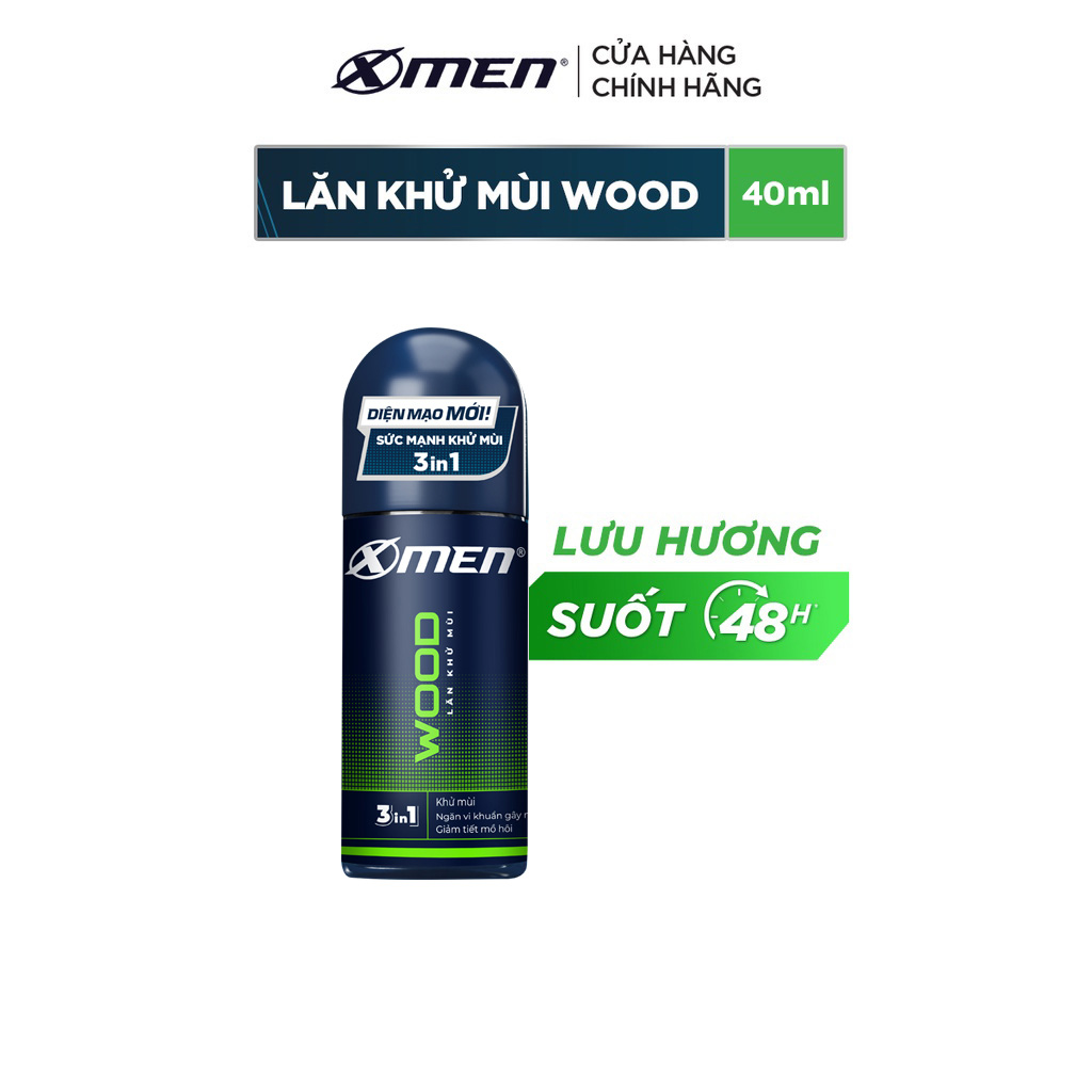 Lăn khử mùi x-men wood 40ml
