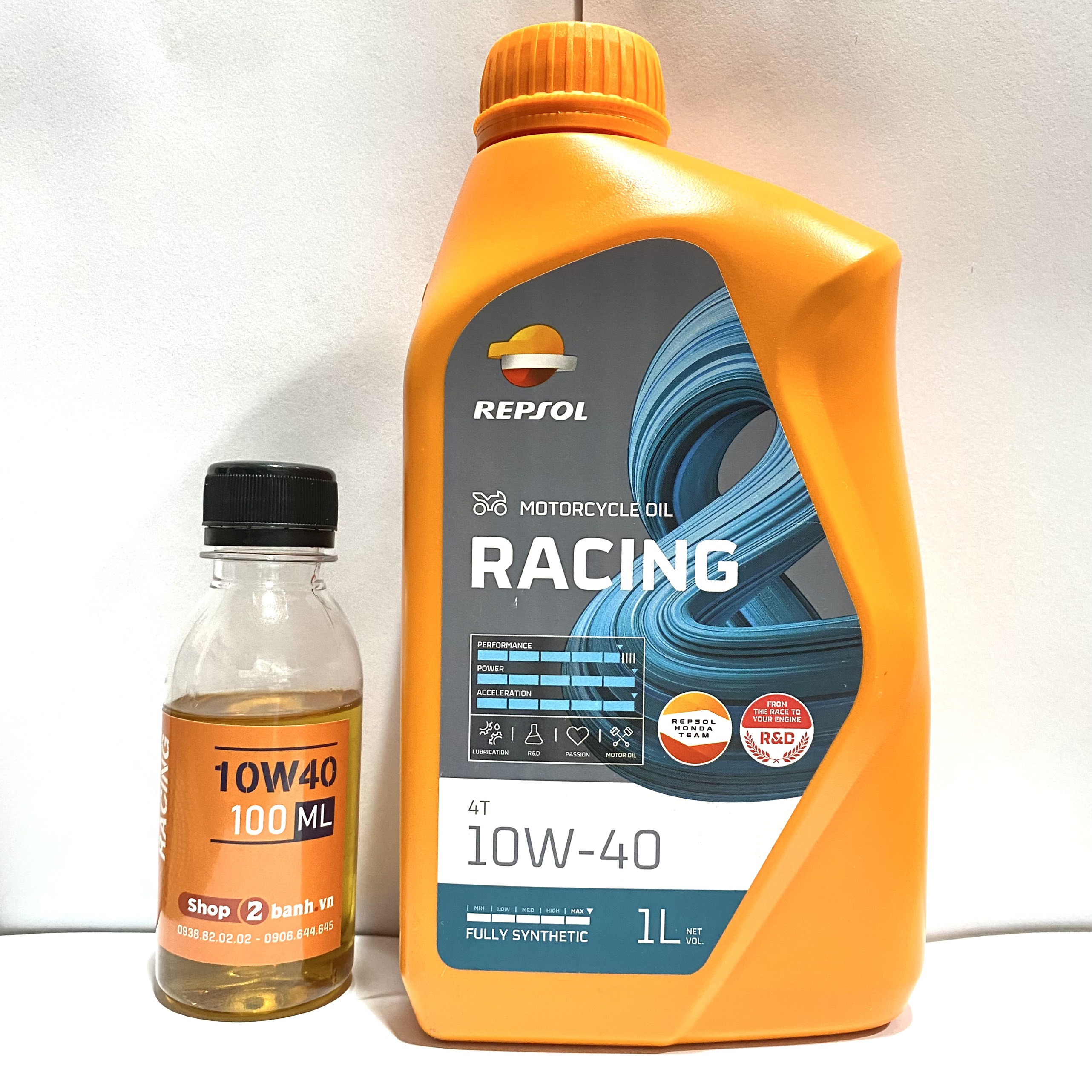 Combo nhớt repsol racing 10w40 1l1, 1l2, 1l3, 1l4 tiện lợi
