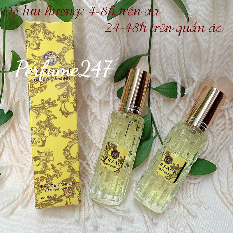 [HCM]COMBO 2 CHAI NƯỚC HOA NỮ CHIẾT PHÁP MINI 20ML NGỌT NGÀO-MÙI VSACE YELOW