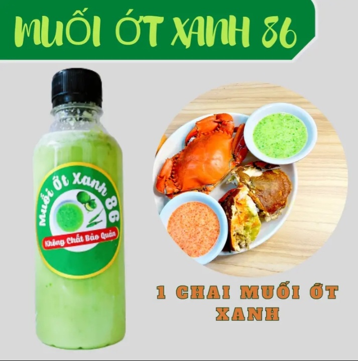 Muối ớt xanh 86 nhà làm dùng chấm đồ nướng, hải sản hoặc trộn SIÊU NGON