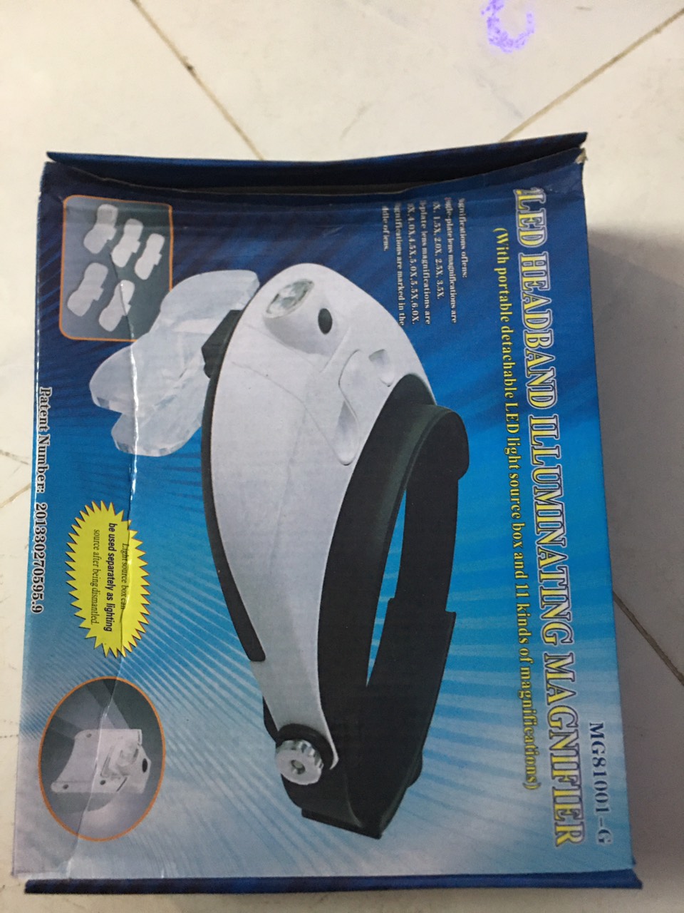 Kính lúp đội đầu kính phóng đại đa năng 5 kính