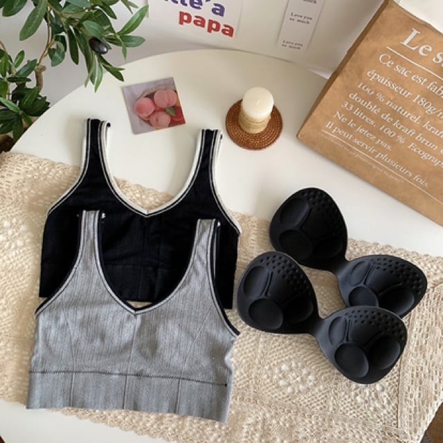 Áo ngực thể thao nữ gym yoga cotton cao cấp mt1912