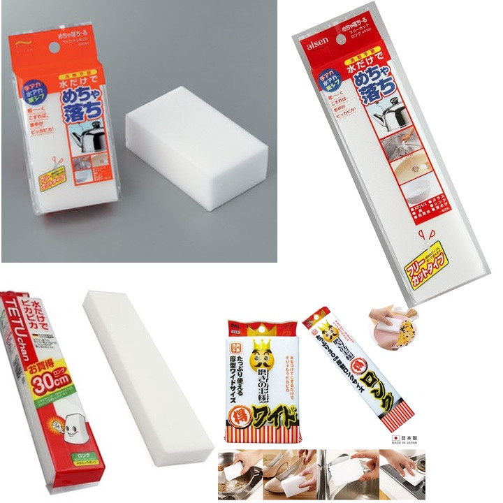 Mút chùi Melamine Nhật Bản tẩy vết bẩn không cần xà phòng