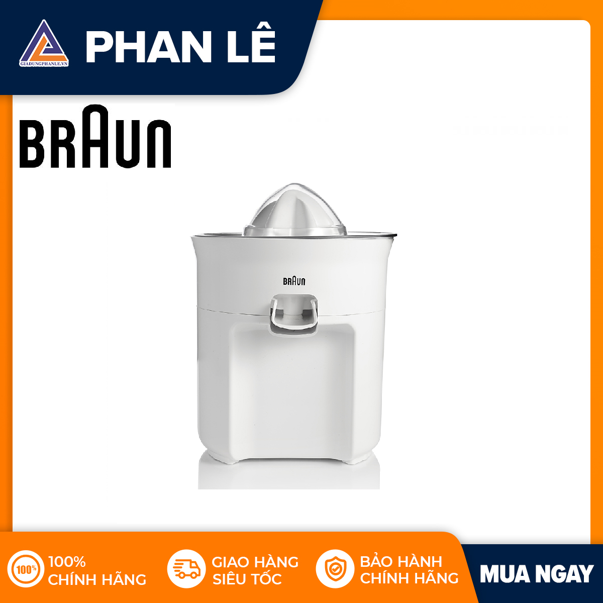 Máy vắt cam Braun CJ3050 (Trắng)