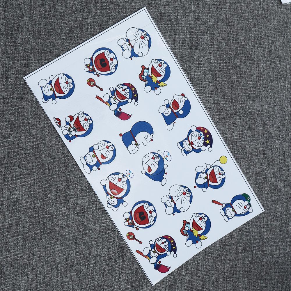 [HCM]Bộ tem logo tem giấy hình Doraemon mẫu mã đa dạng nhiều màu