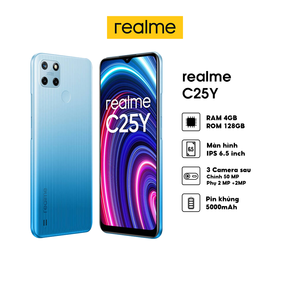 Điện thoại realme c25y - hàng chính hãng trả góp 0% miễn phí vận chuyển