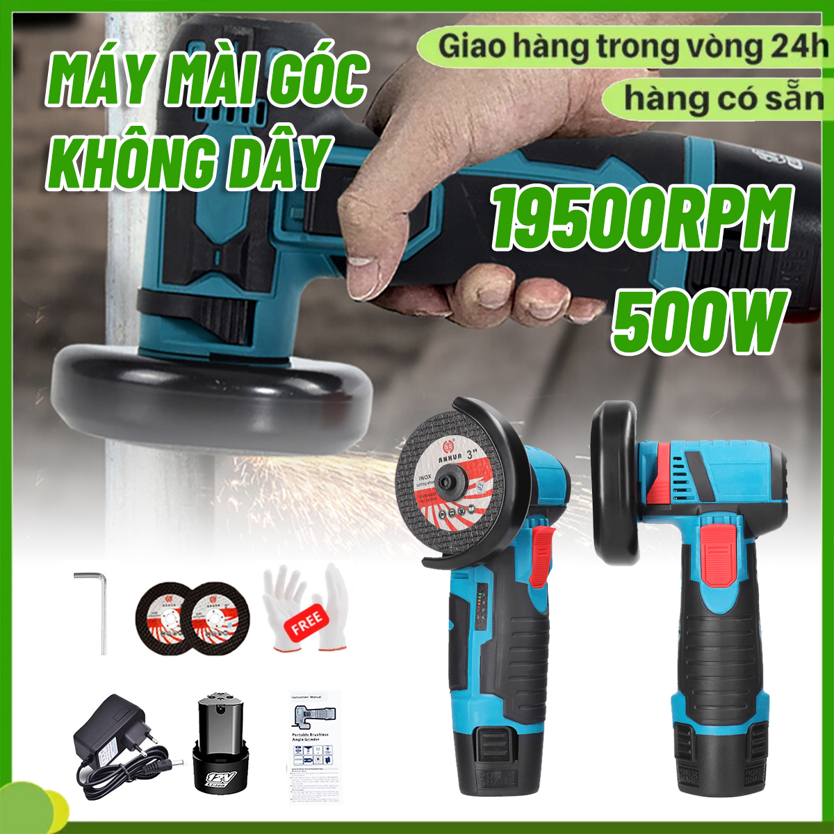  Máy Mài Góc Dùng Pin Máy Cắt Không Dây Máy Mài Góc Cầm Tay Máy mài khuôn mini Máy mài cắt cầm tay 