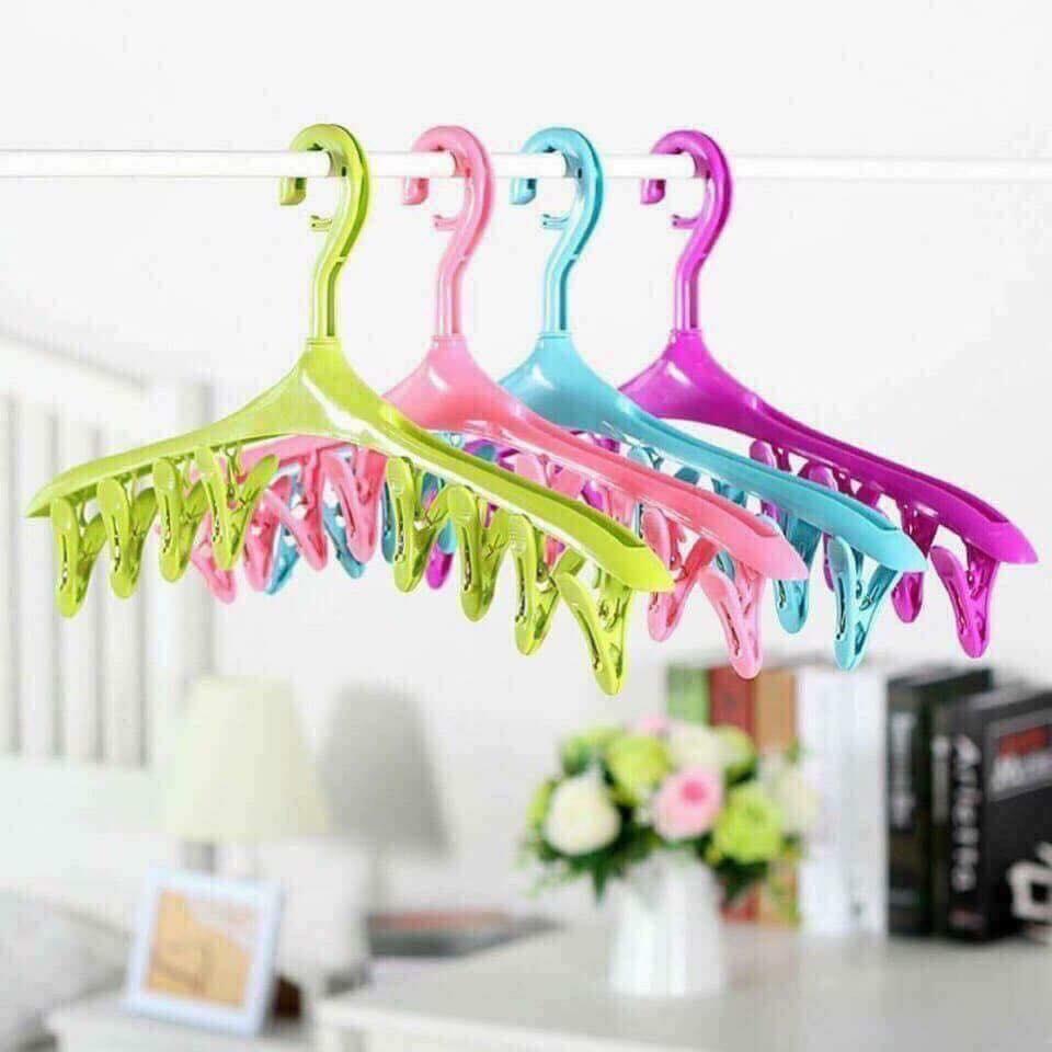 Móc phơi đồ móc treo 8 kẹp chống bay