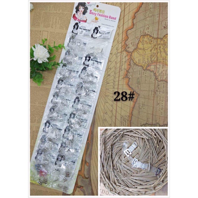 Bộ 2 Dây áo lót trong sợi dẹp + bún