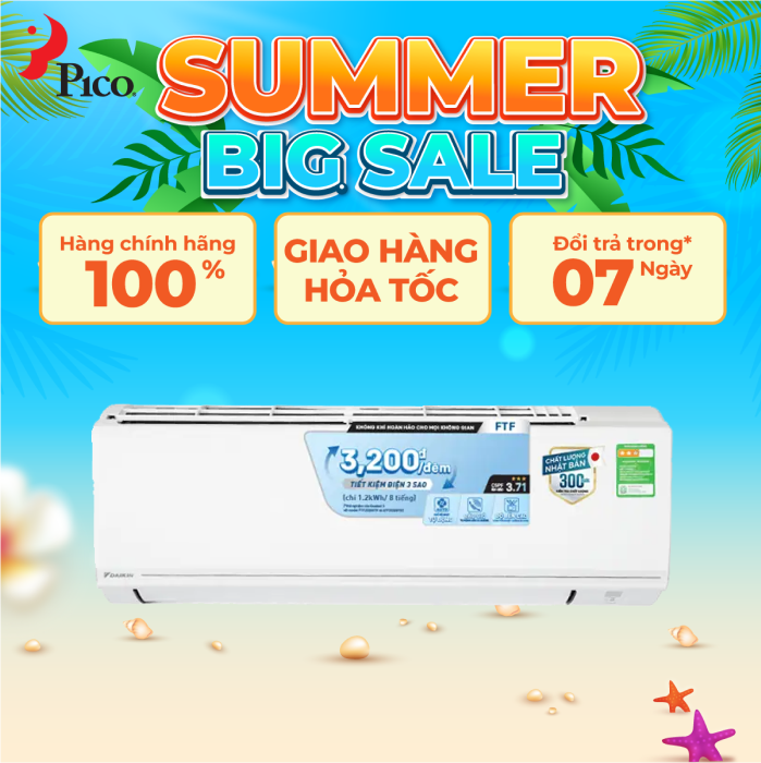 Điều hòa Daikin 1 chiều 9000 BTU FTF25XAV1V