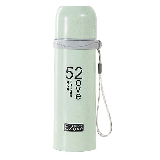 BÌNH GIỮ NHIỆT LOVE LÚA MẠCH 3 LỚP 500ML