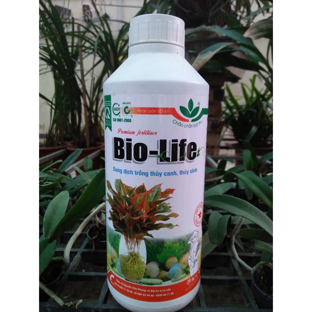 Dung Dịch Trồng Thủy Canh Bio-Life Chai 1 Lít - Dung dịch thủy canh chuyên trồng cây thủy canh