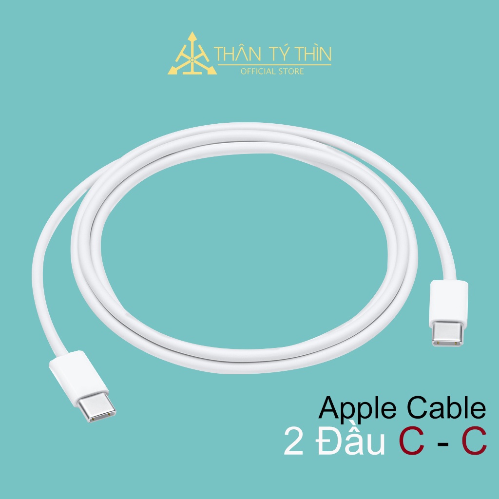 Dây sạc dành cho ipad type c 2 đầu - cáp sạc nhanh ipad pro, ip