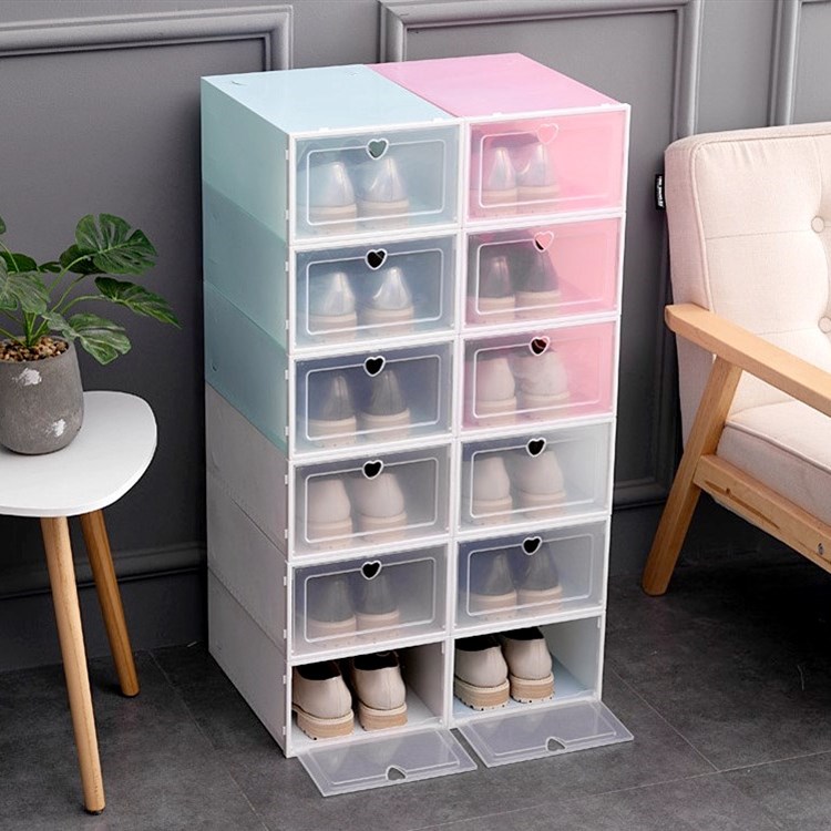 Combo 10 hộp đựng giày - set 10 hộp đựng giày nhựa cao cấp