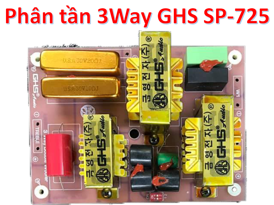 Phân tần 3 Way GHS SP-725 Cao Cấp chuyên dùng cho loa gia đình sân khấu Array