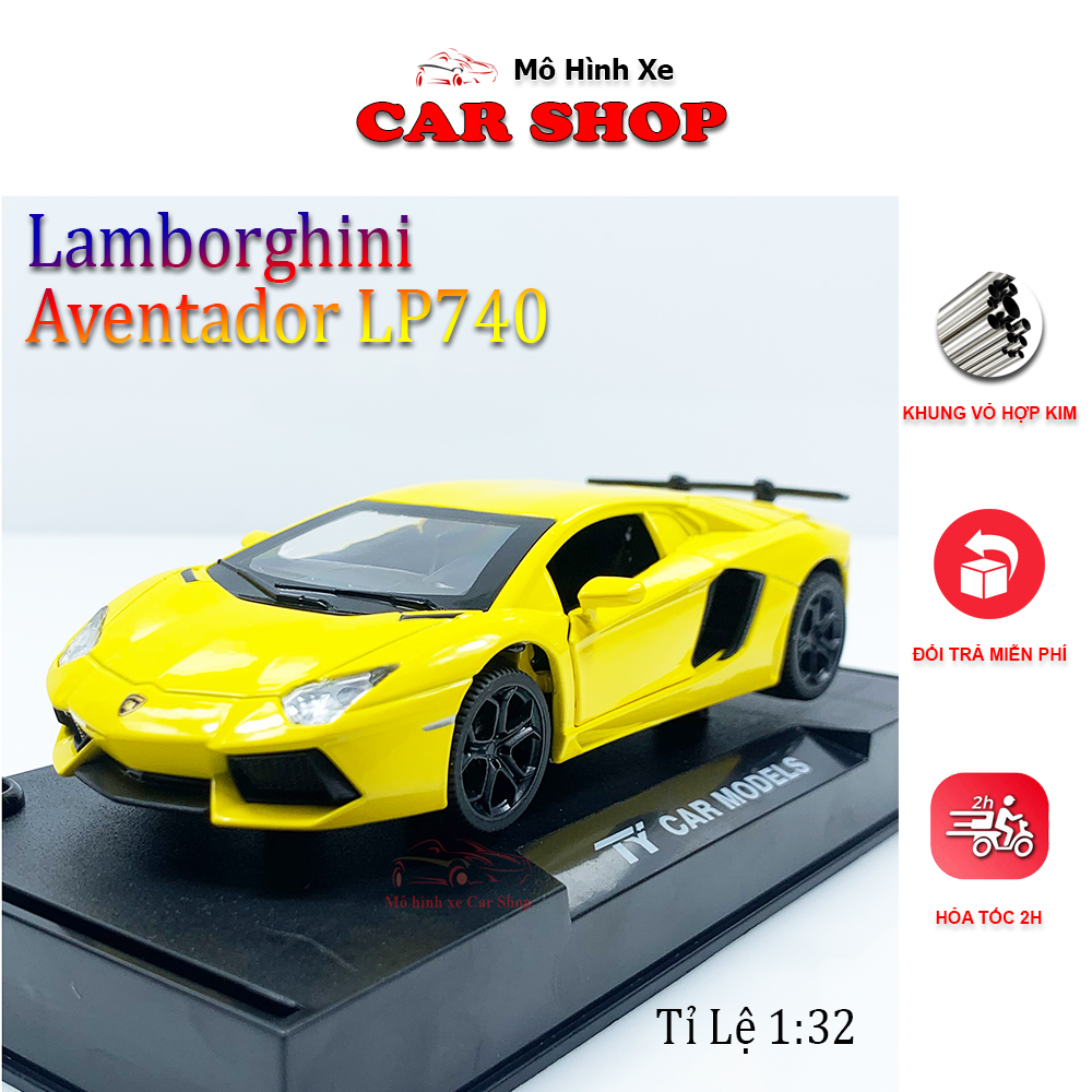 Xe mô hình Lamborghini Aventador LP 740 tỉ lệ 1 32 hãng TY Models