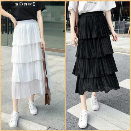 Váy xếp tầng 1