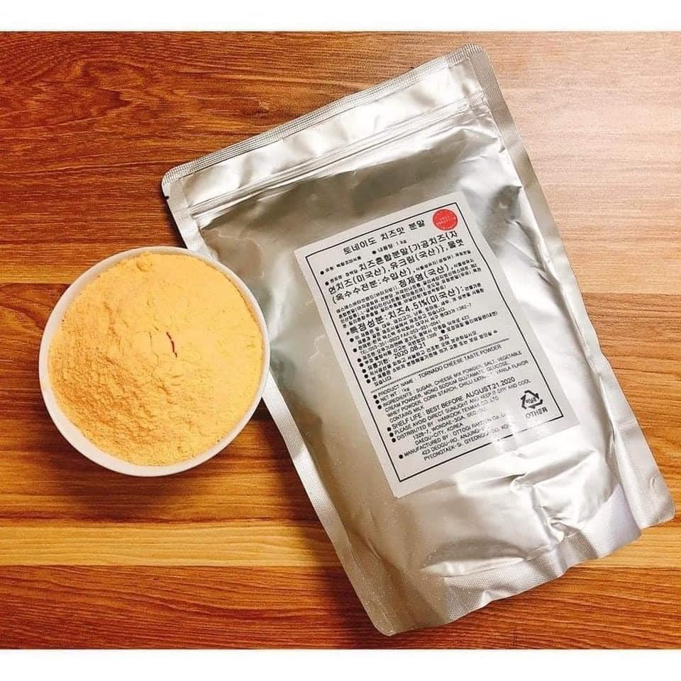 1kg bột phô mai lắc hàn quốc lắc bánh gạo, khoai tây, khoai lang, gà rán, bắp rang - gói phô mai bột nhập khẩu
