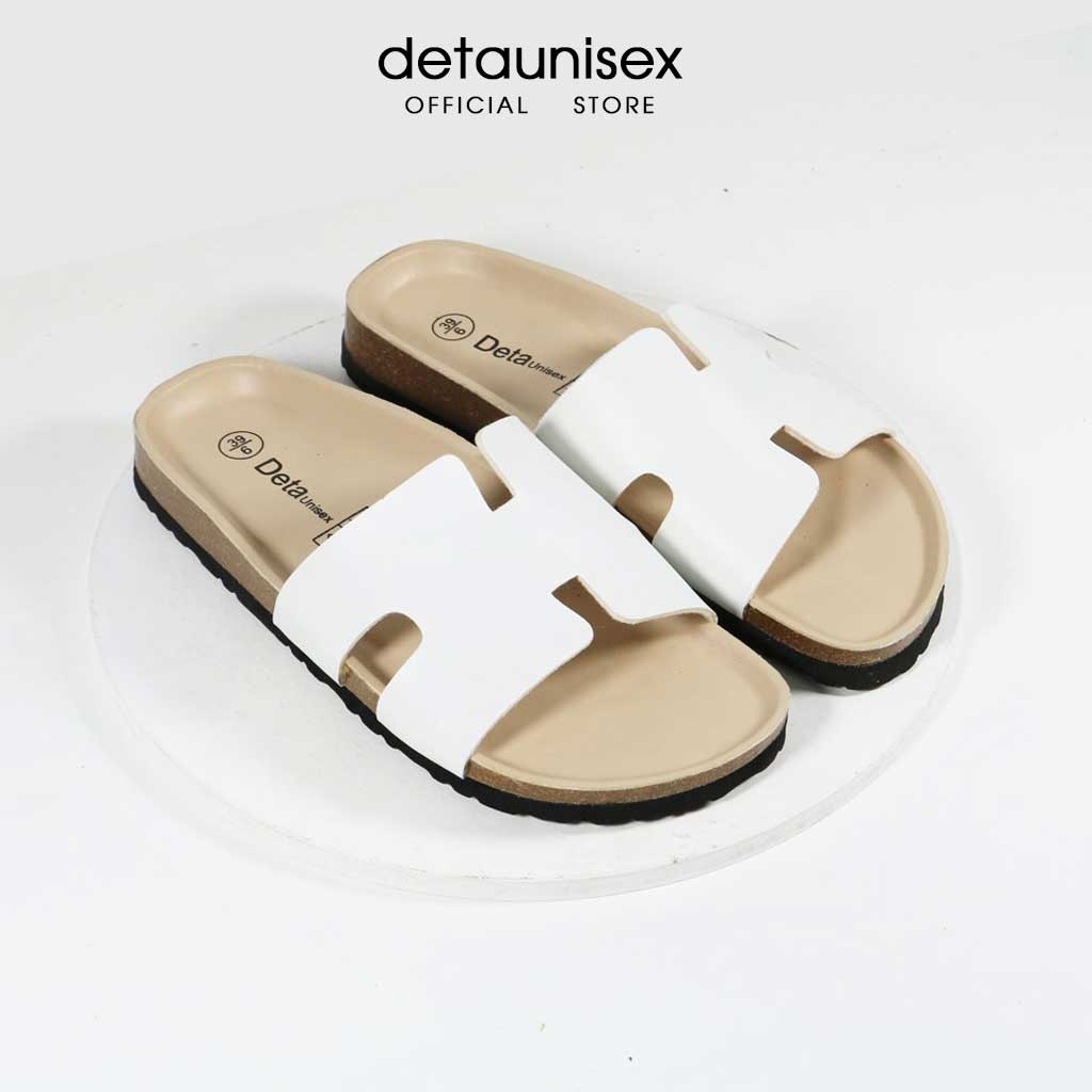 Dép chữ H đế trấu unisex nam nữ thời trang DETAUNISEX - DETA14