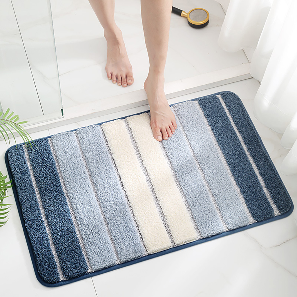 Thảm lau chân chùi chân nhà tắm, cửa phòng khách cao cấp chống trơn trượt - chủ đề đường kẻ tccc12