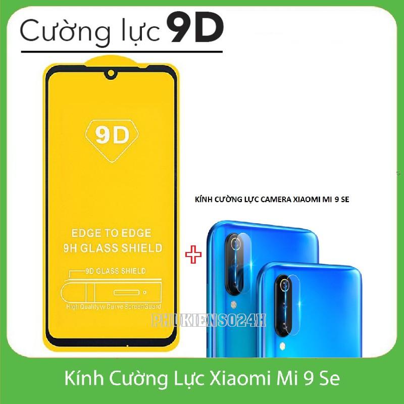 Kính cường lực 9D xiaomi 9SE full màn full keo+cường lực bảo vệ camera MI9SE