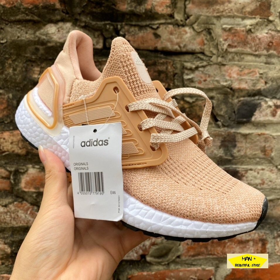 Giày thể thao sneaker Ultra Boost 6.0 màu hồng đất dành cho nữ năng động, êm đẹp, siêu hot hit