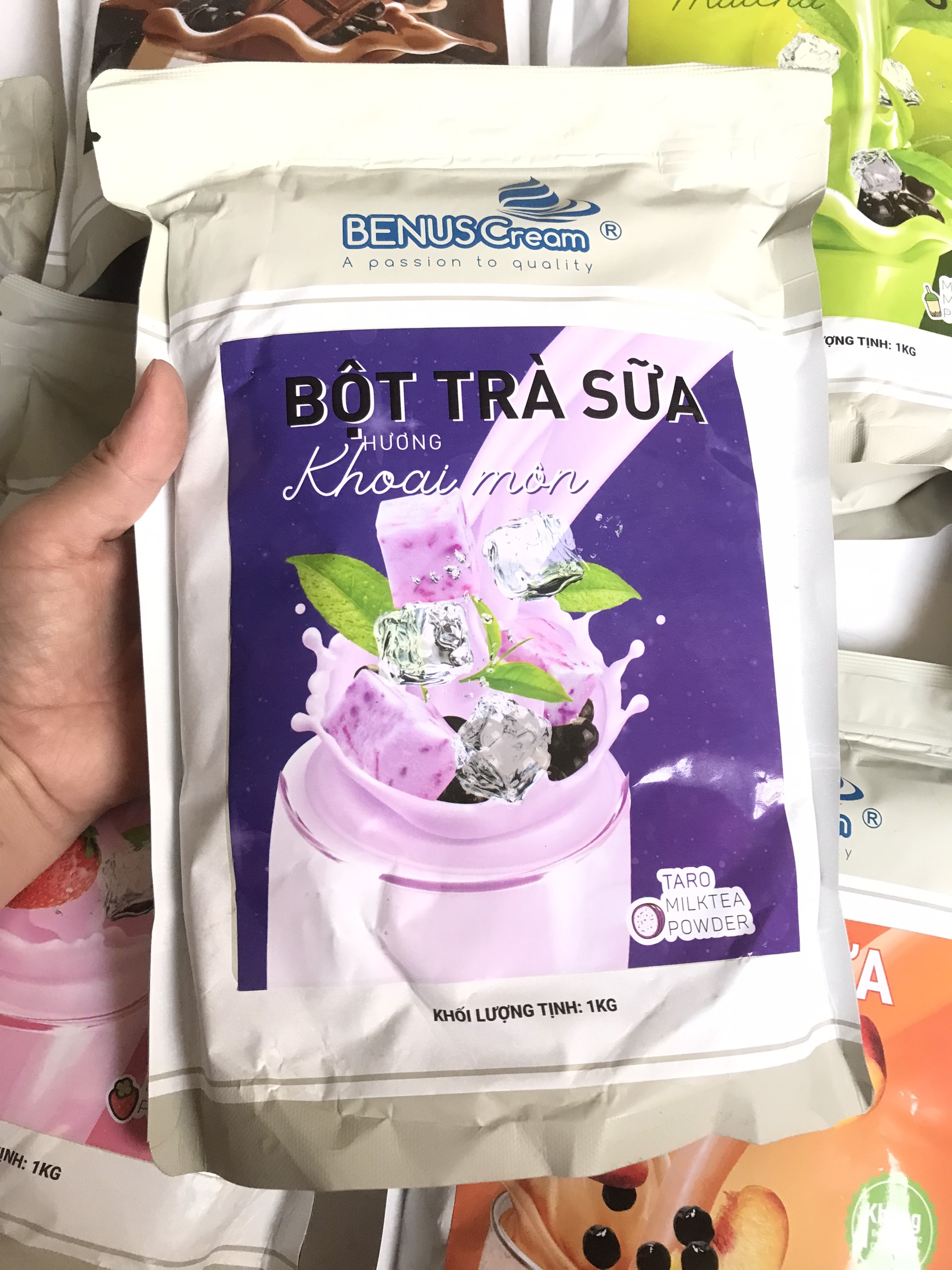 Bột làm trà sữa - khoai môn - benus