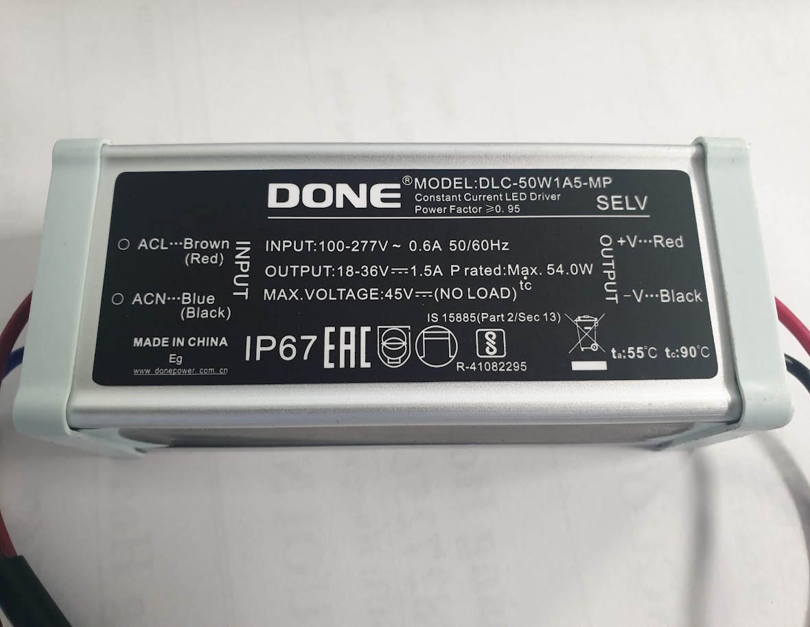NGUỒN ĐÈN LED PHA 50W DONE (DRIVER) vnled, vietnamled, 0936395395