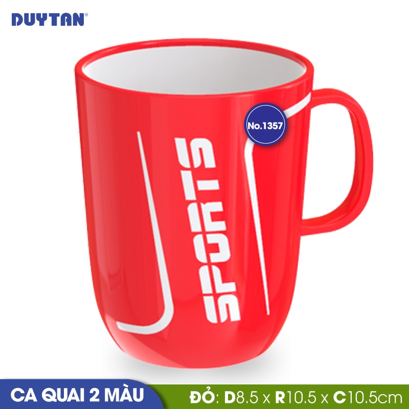 Ca quai 2 màu nhựa DUY TÂN 420ml (8.5 x 10.5 x 10.5 cm) - 16376 - Giao màu ngẫu nhiên