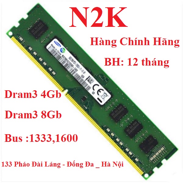 Ram3 máy bàn , 4gb, 2gb , ram3 được sử dụng trên các main h97, h81, b85, h71, h61 , g41 bảo hành dài ...
