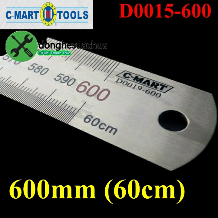 Thước lá c-mart d0019-600 600mm