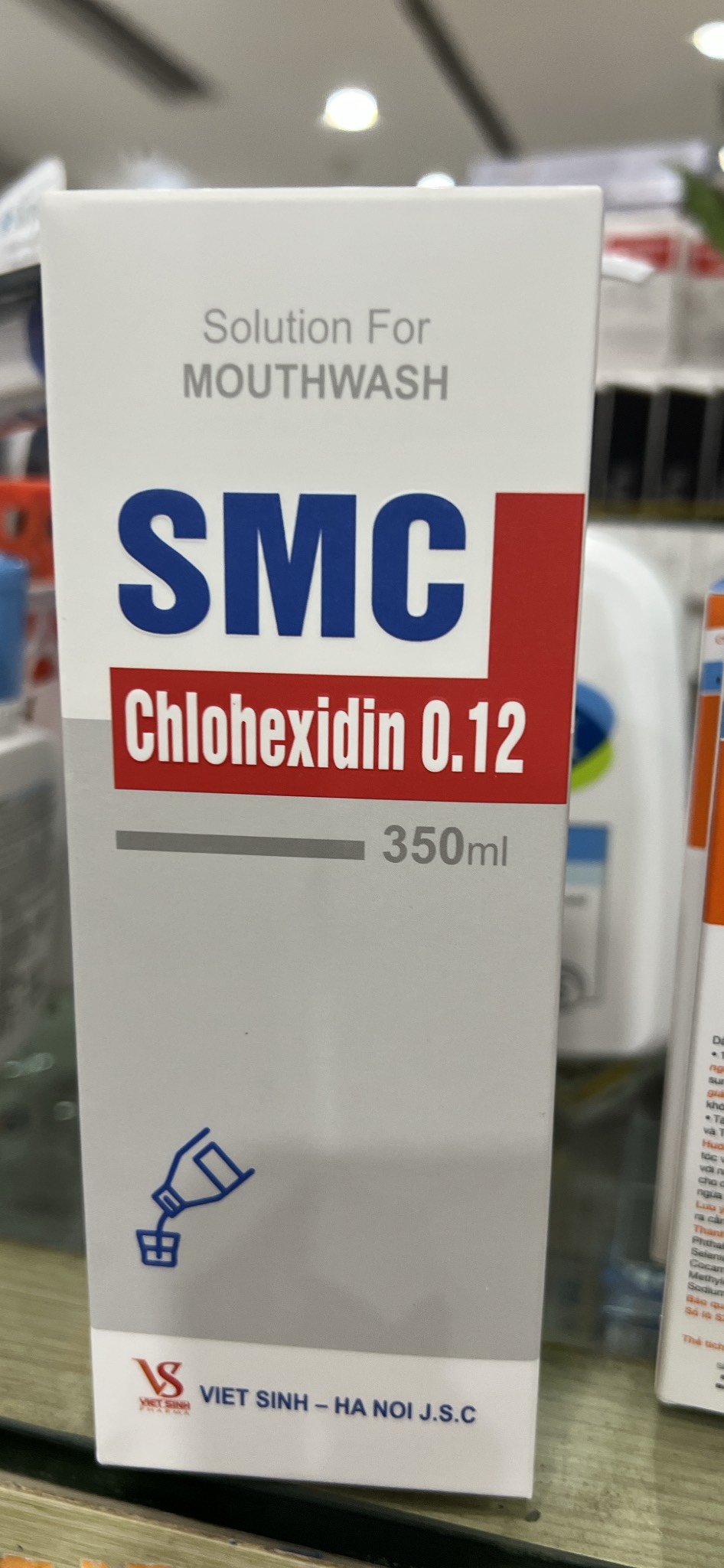Nước súc miệng smc chlohexidin 0.12 - 350ml