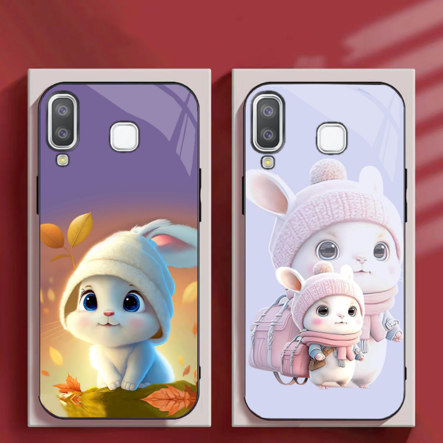 Bao Da Samsung Galaxy A8 Star Ốp Lưng Kính Bóng Chất Lượng Cao