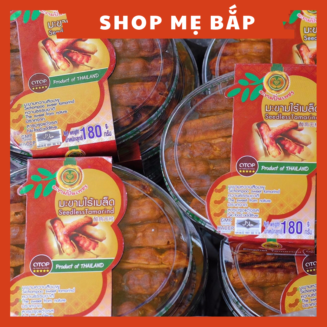 Me Thái Không Hạt Otop Thái Lan 200gram - vị chua ngọt nhẹ - Shop Mẹ Bắp [Date 2022]