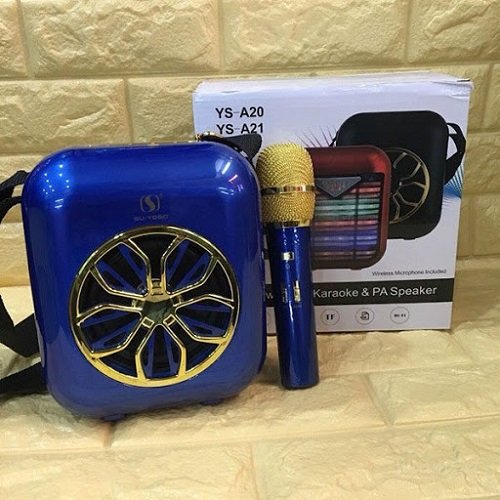Bộ Mic hát karaoke & Loa Blutooth YS-A20 hoặc A21- giao mầu ngẫu nhiên