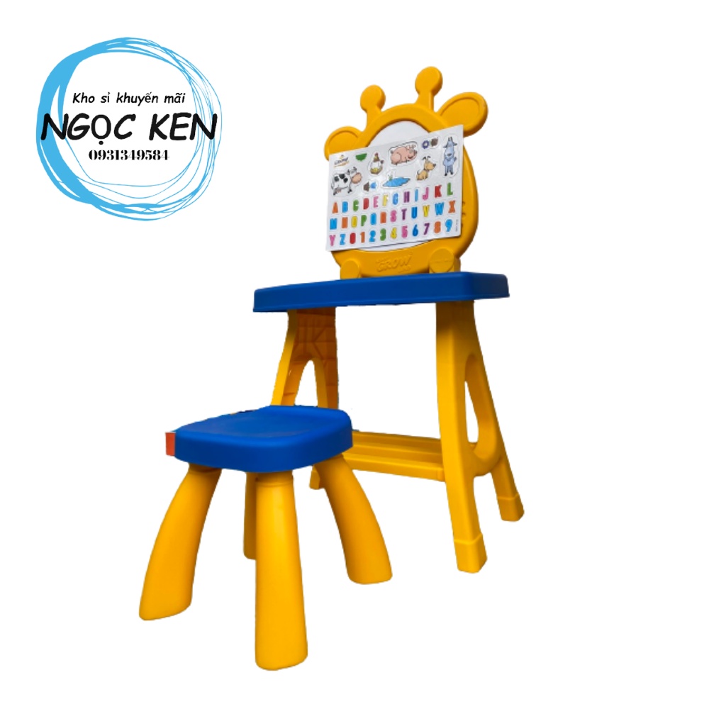 Bộ bàn ghế kèm bảng học nam châm 3 trong 1