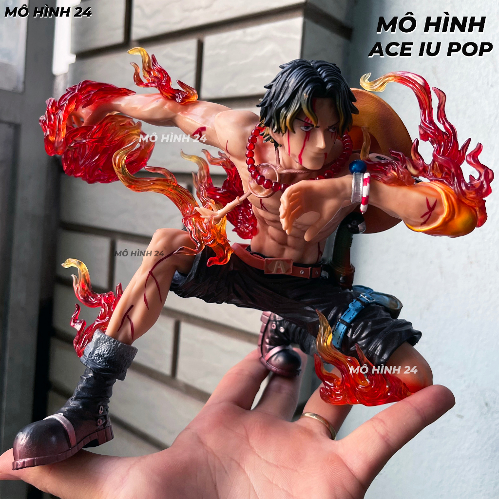 Hàng có sẵn mô hình nhân vật portgas d ace iu studio pop max figure one piece anh trai luffy hàng cao cấp mo hinh ace