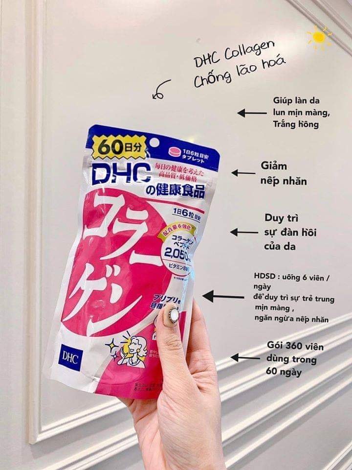 Viên uống làm đẹp da DHC Collagen Gói 60 Ngày