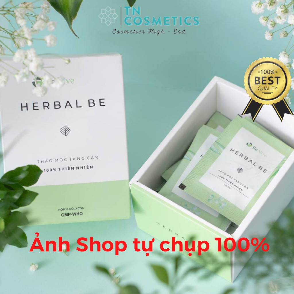 Trà thảo dược tăng cân an toàn herbal be, viên uống tăng cân cường anh