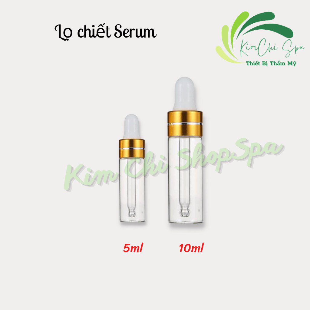 Lọ chiết Serum 5-10ml thủy tinh nắp bóp