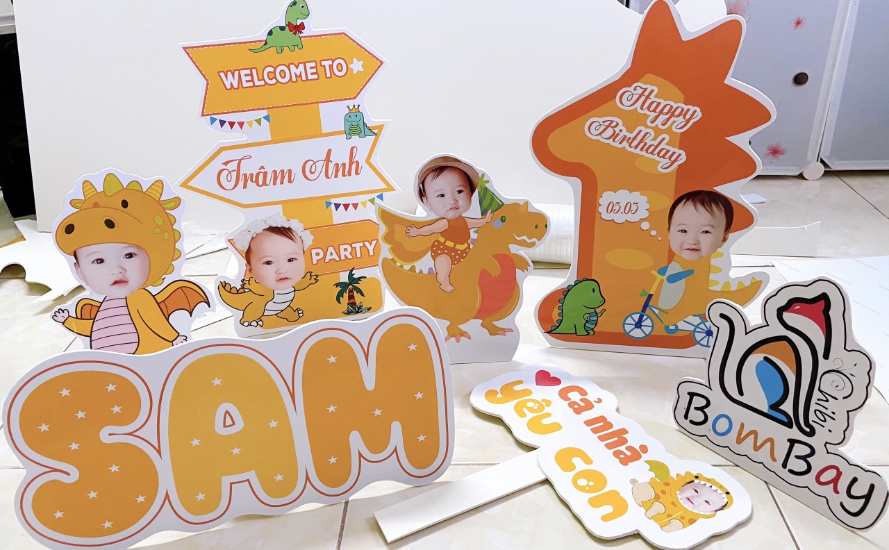 Combo chibi khủng long cho bé trai và bé gái