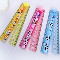 Thước kẻ GẤP nhựa hoạt hình 30cm