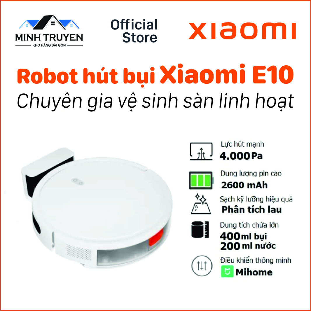 Robot hút bụi xiaomi vacuum e10 eu bhr6783eu